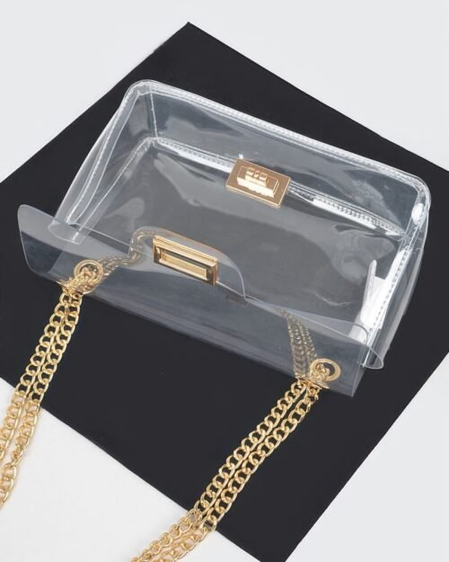 transparent flap crossbody bag