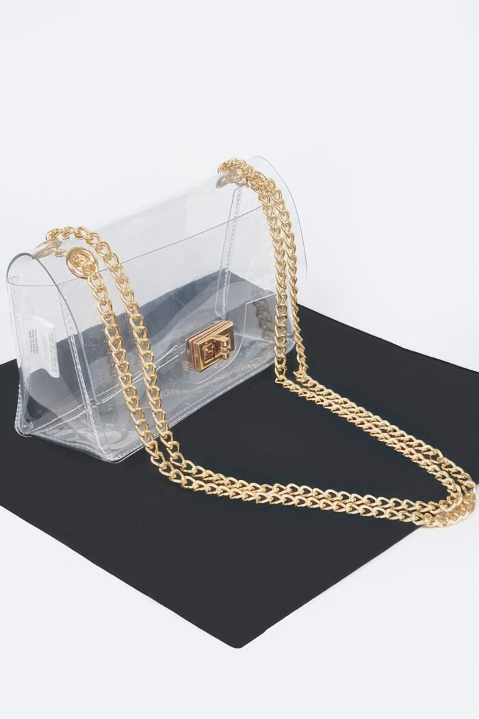 Transparent flap crossbody bag - image 4