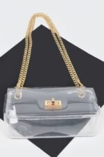 Transparent Flap Crossbody Bag - Image 5