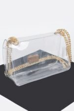 Transparent Flap Crossbody Bag - Image 6