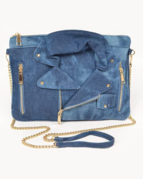 Denim Jacket Crossbody Clutch