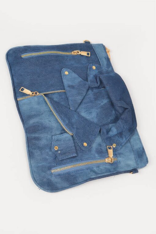 Denim Jacket Crossbody Clutch - Image 5