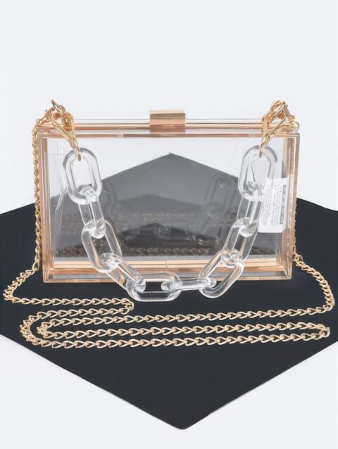 Plastic Link Handle Clear Clutch