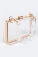 Plastic Link Handle Clear Clutch - Image 3