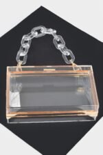 Plastic Link Handle Clear Clutch - Image 5