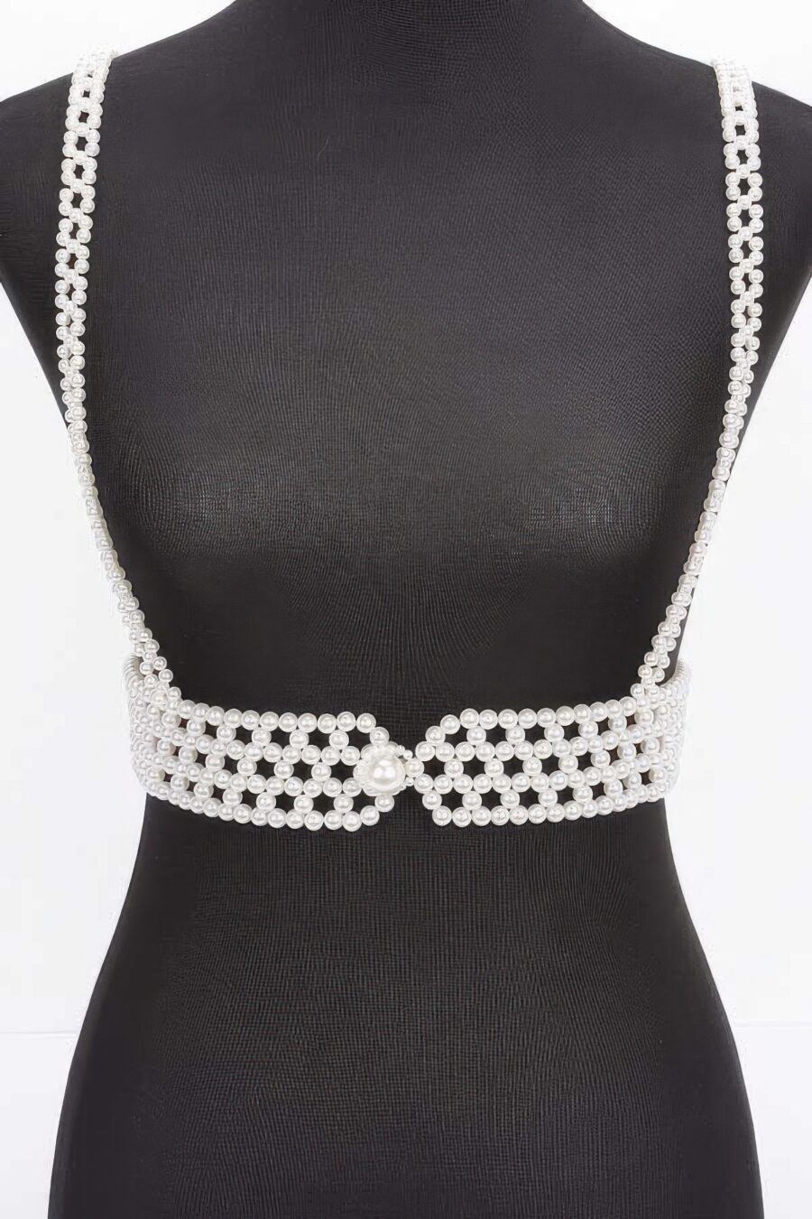 Faux pearl harness