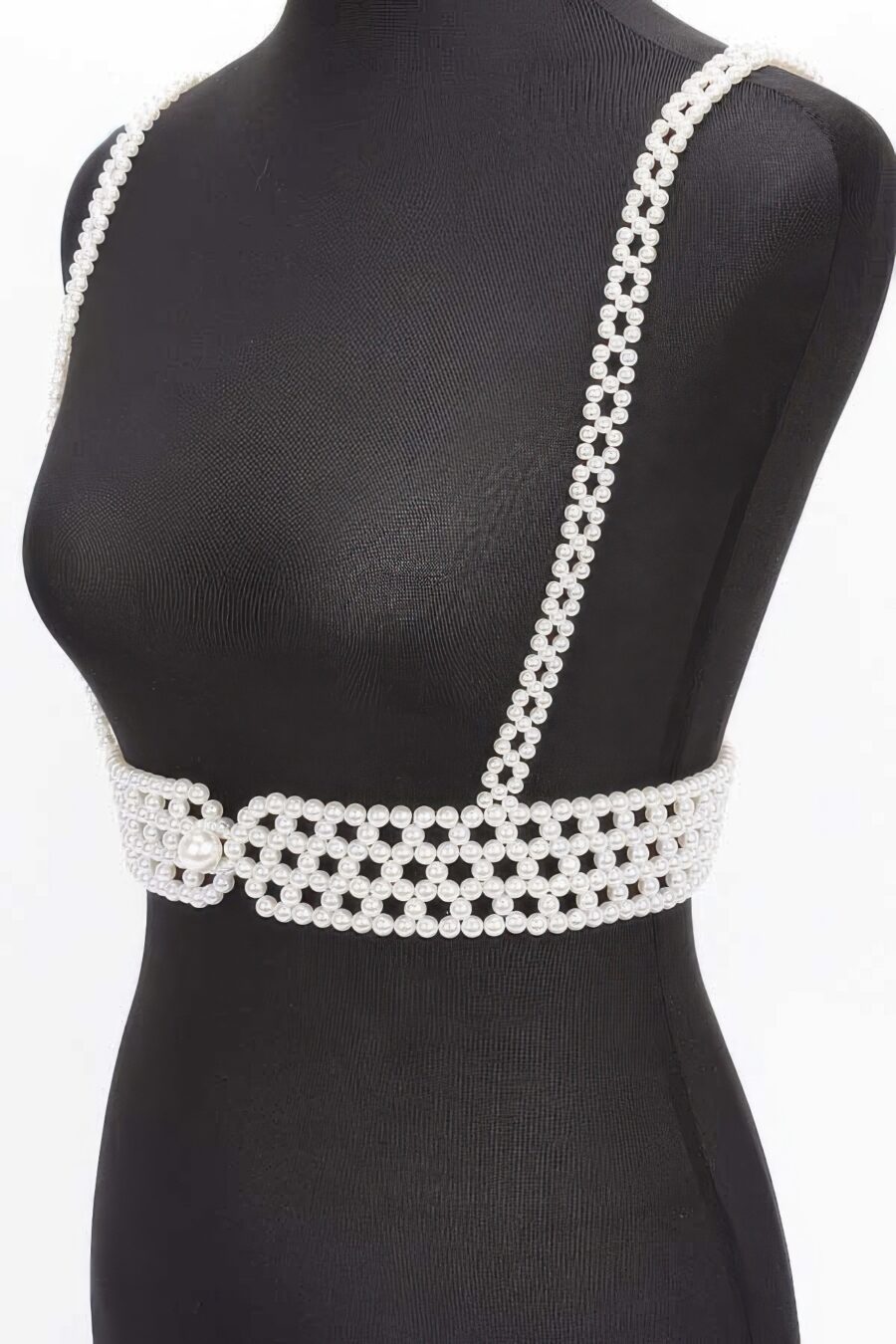 Faux pearl harness