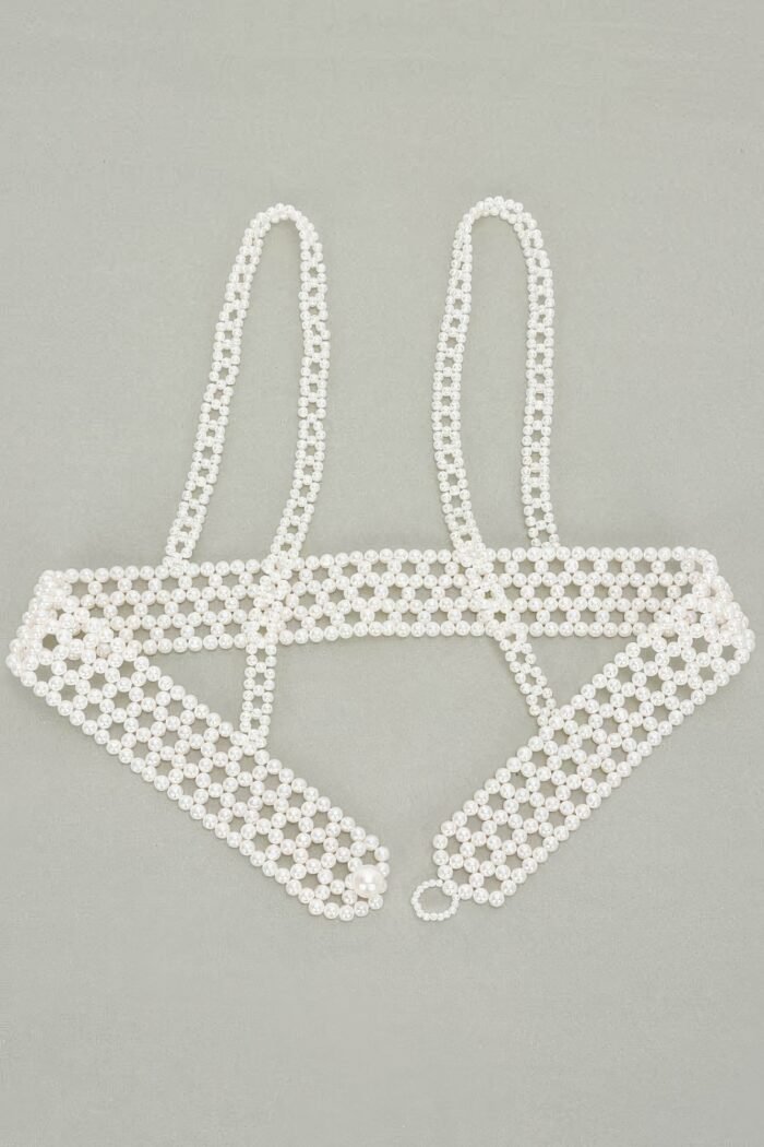 Faux pearl harness