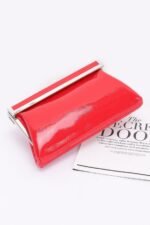 Patent Leather Frame Clutch Bag - Image 4