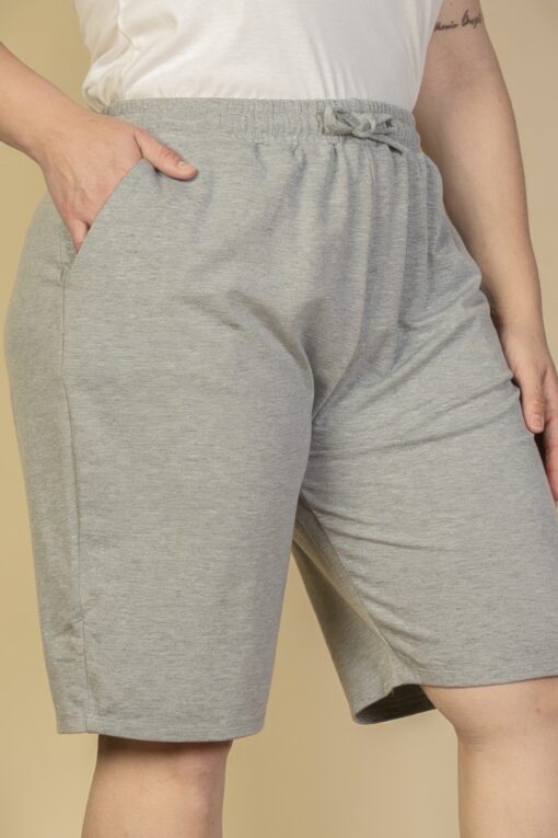 Plus Size French Terry Bermuda Shorts - Image 4