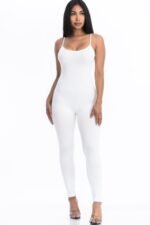 Solid Bodycon Cami Jumpsuit - Image 7