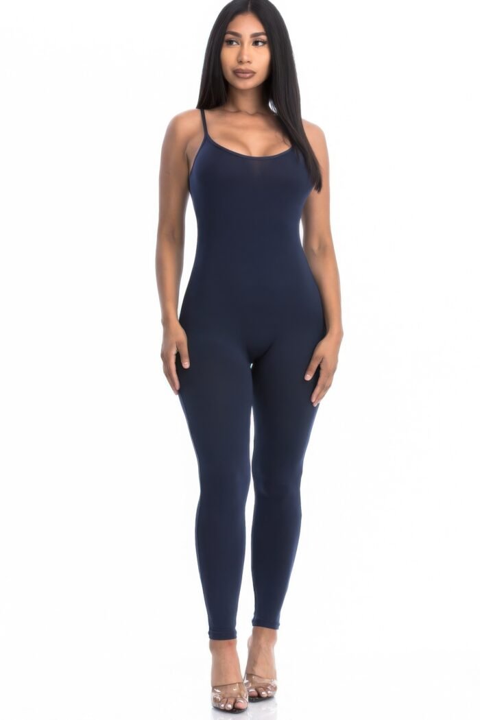 Solid bodycon cami jumpsuit - image 11