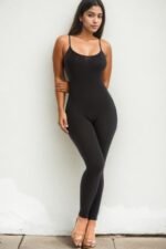Solid Bodycon Cami Jumpsuit - Image 14