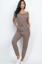 Two-way Shoulder Drawstring Jumpsuit - Image 6