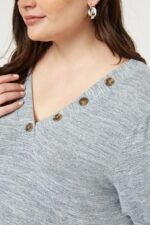 Knit V-neck Top - Image 3