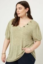 Knit V-neck Top - Image 7