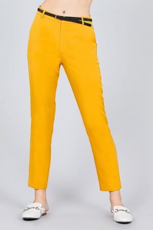 Classic Woven Pants W/belt Classic Woven Pants W/belt