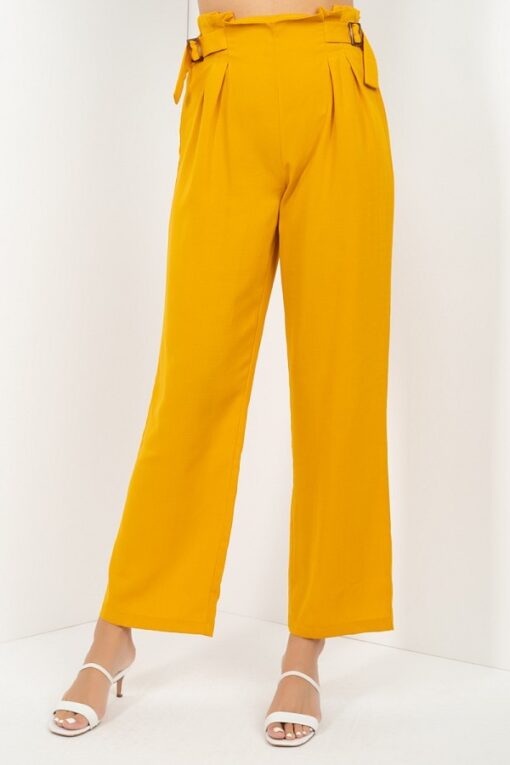 High Waist Paperbag Wide Pants - Image 6