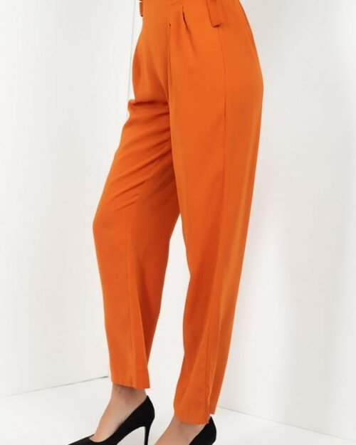 high waist paperbag wide pants