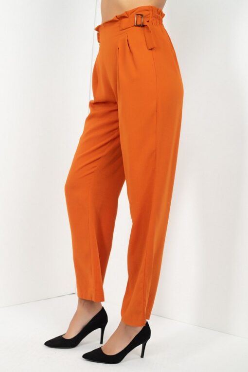 High Waist Paperbag Wide Pants - Image 3