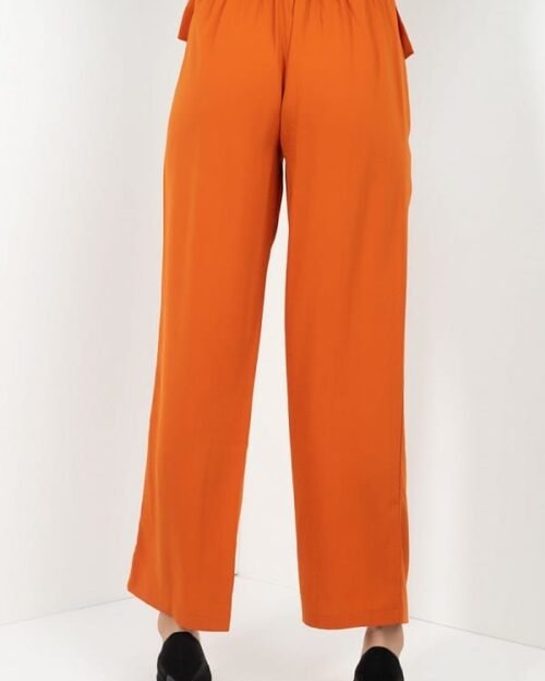 high waist paperbag wide pants