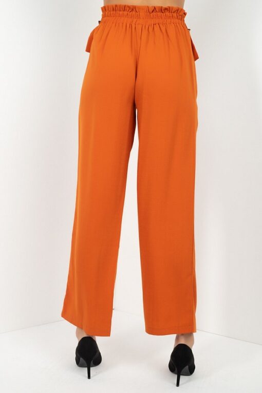 High Waist Paperbag Wide Pants - Image 5