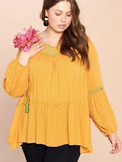 Solid Woven Loose-fit Tunic