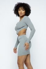 2 Way Zipper Mini Skirt Set - Image 4