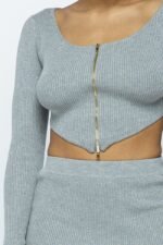 2 Way Zipper Mini Skirt Set - Image 5