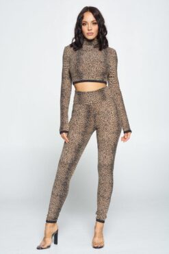 Animal Print Long Sleeve Set