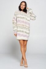 Terry Brushed Print Sweater Dress - Image 2