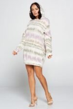 Terry Brushed Print Sweater Dress - Image 4