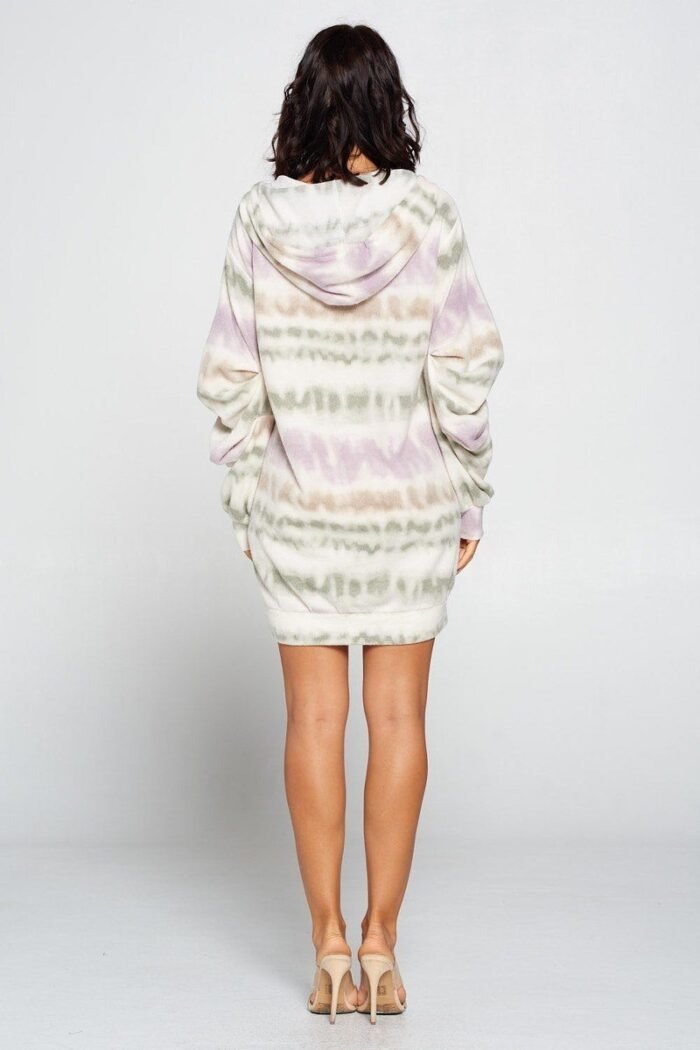 Terry brushed print sweater dress - image 5