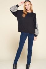Solid Jersey Casual Top - Image 2