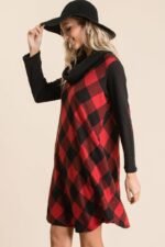 Buffalo Plaid Tartan Swing Dress - Image 3