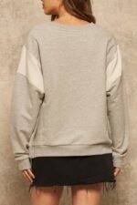 A French Terry Knit Graphic Sweatshirt - Image 6