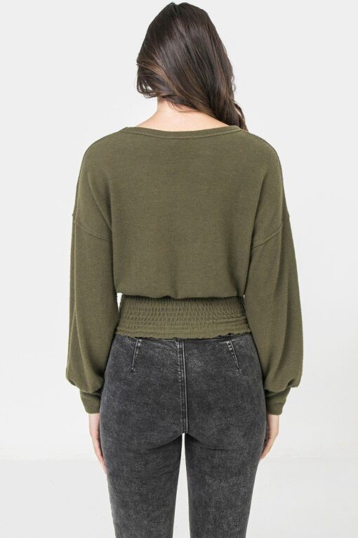 A Knit Top Featuring Wide Neckline - Image 5