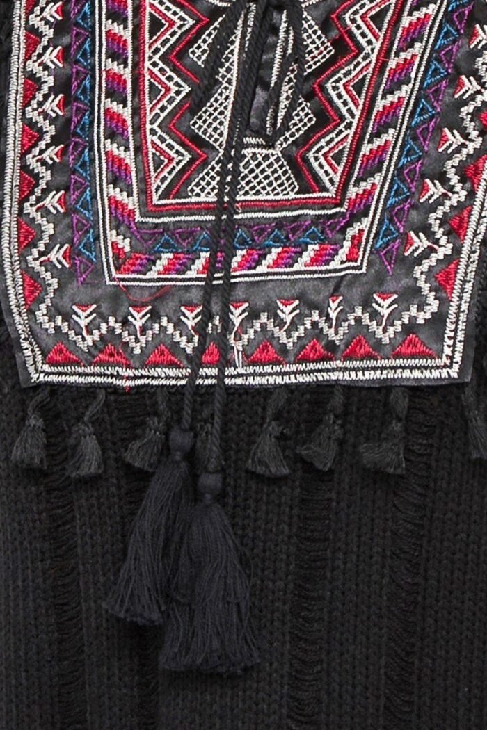 Waffle knit sweater