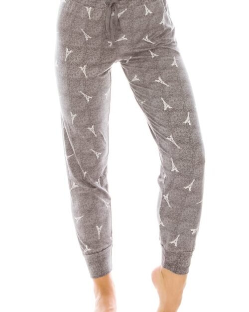 solid and animal print mixed knit turtleneck top with long sleeves