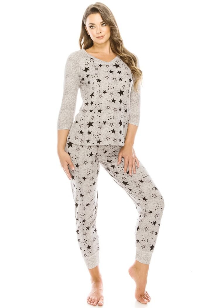 Solid and animal print mixed knit turtleneck top with long sleeves