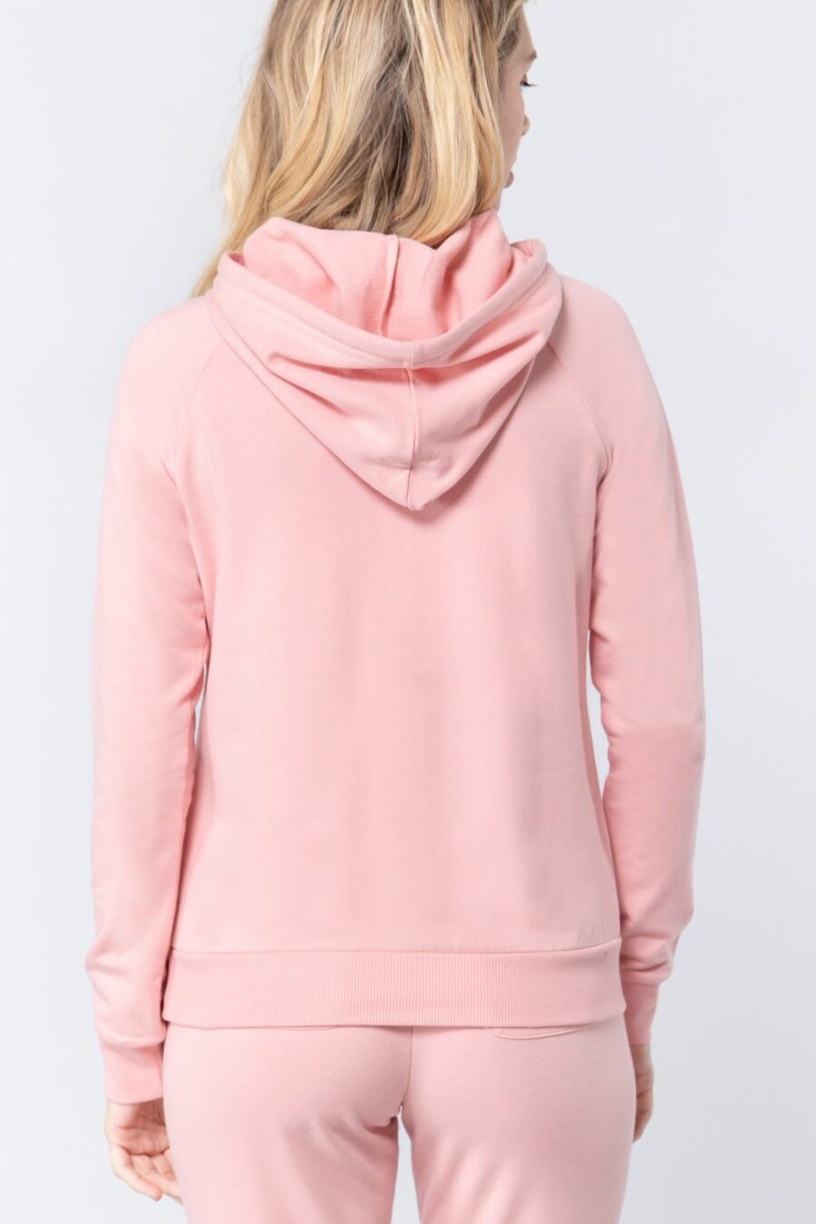 French terry pullover hoodie