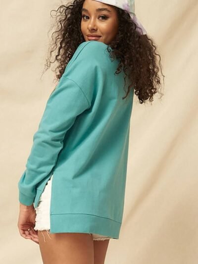 A Mineral Washed French Terry Graphic Sweatshirt A Mineral Washed French Terry Graphic Sweatshirt