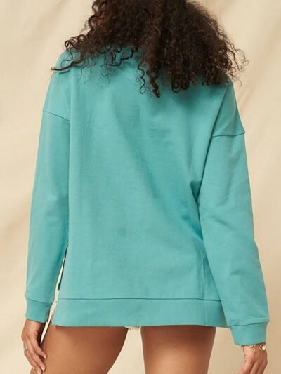 A Mineral Washed French Terry Graphic Sweatshirt A Mineral Washed French Terry Graphic Sweatshirt