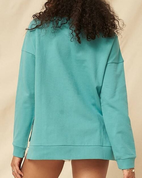 a mineral washed french terry graphic sweatshirt