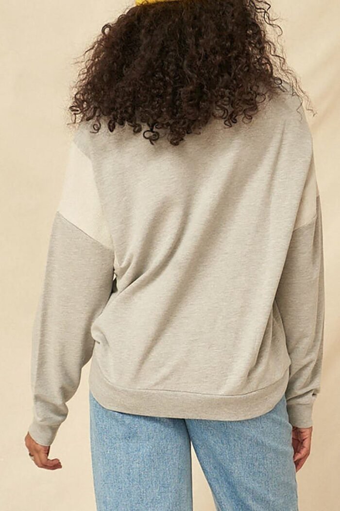 A french terry knit graphic sweatshirt