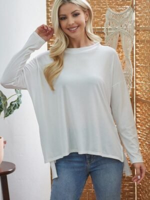 Criss Cross Open Back Longsleeve Top