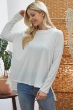 Criss Cross Open Back Longsleeve Top - Image 4