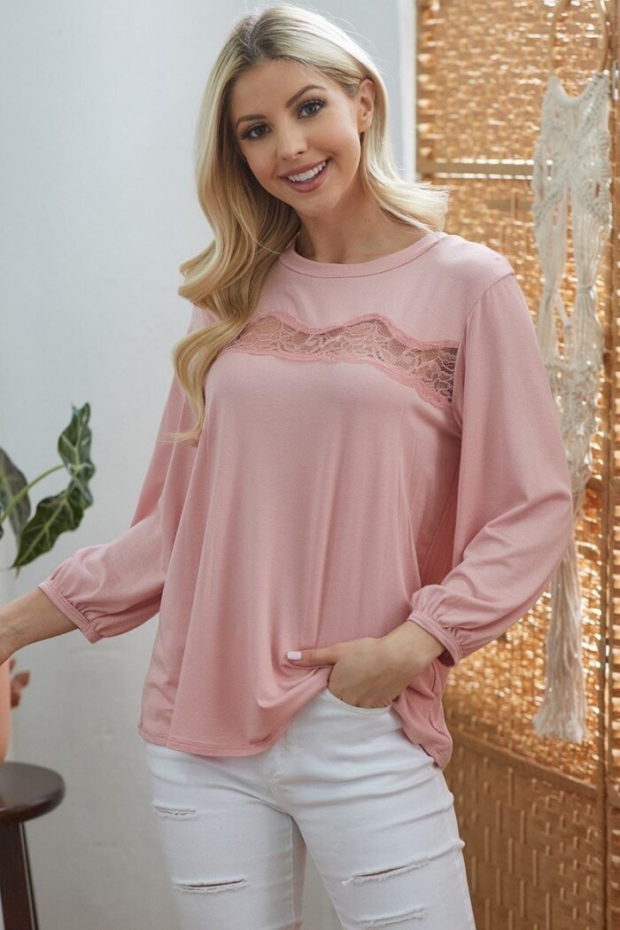 Laced see through longsleeve top - image 1