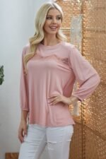Laced See Through Longsleeve Top - Image 2
