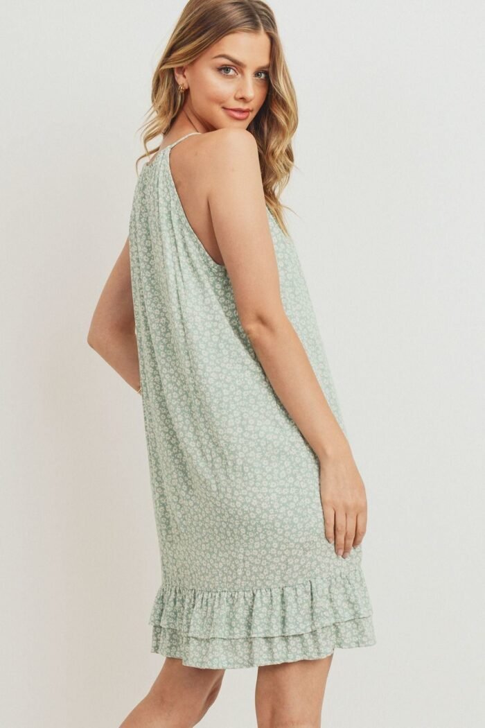 Ruffled floral sleeveless dress - image 6